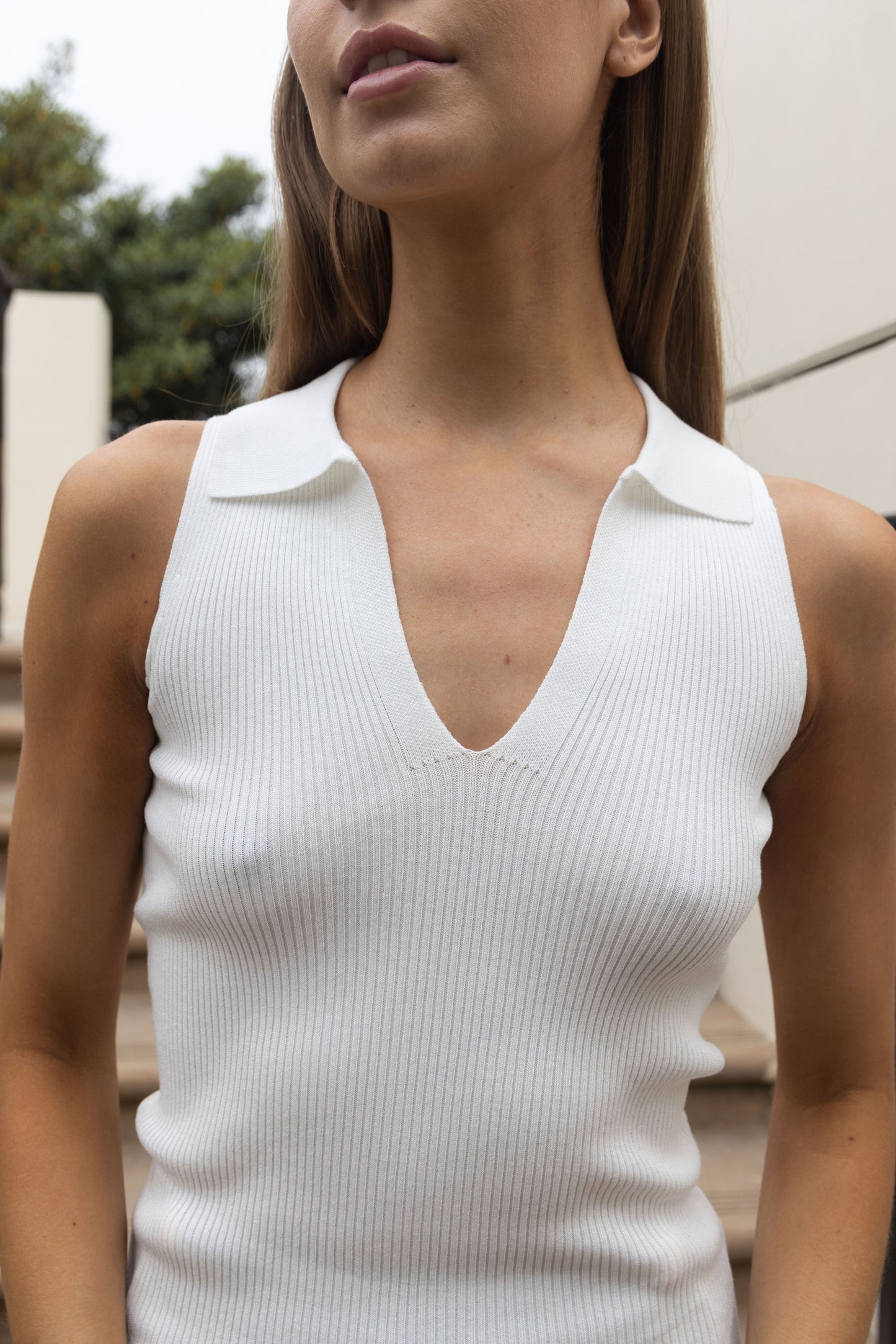 Victoria Sleeveless Polo Shirt